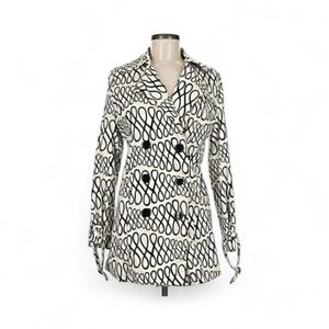 Vertigo Paris Black and White Patterned Blazer